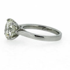 3.06ct Brilliant Cut Diamond Solitaire Ring Platinum
