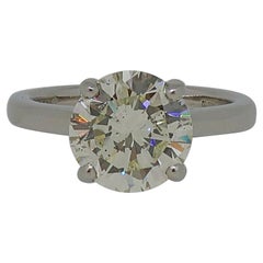 3.06ct Brilliant Cut Diamond Solitaire Ring Platinum