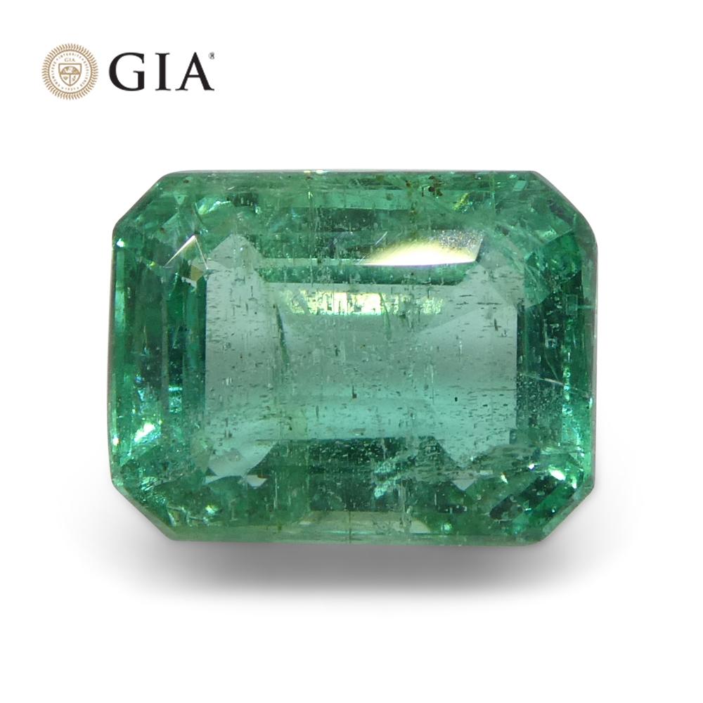 This is a stunning GIA Certified Emerald 


The GIA report reads as follows:

GIA Report Number: 2231154863
Shape: Octagonal
Cutting Style: Step Cut
Cutting Style: Crown: 
Cutting Style: Pavilion: 
Transparency: Transparent
Colour:
