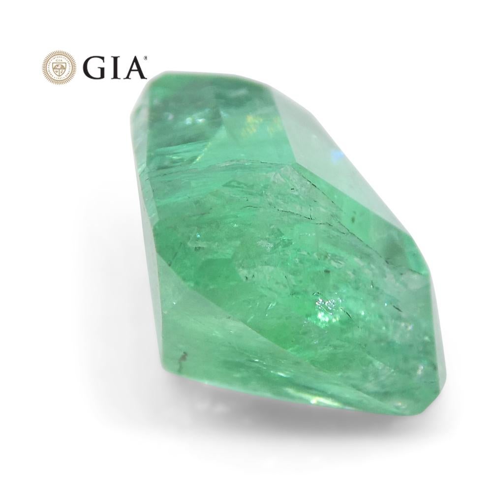 3.06 Carat Shield Emerald GIA Certified Ethiopian F1/Minor For Sale 1