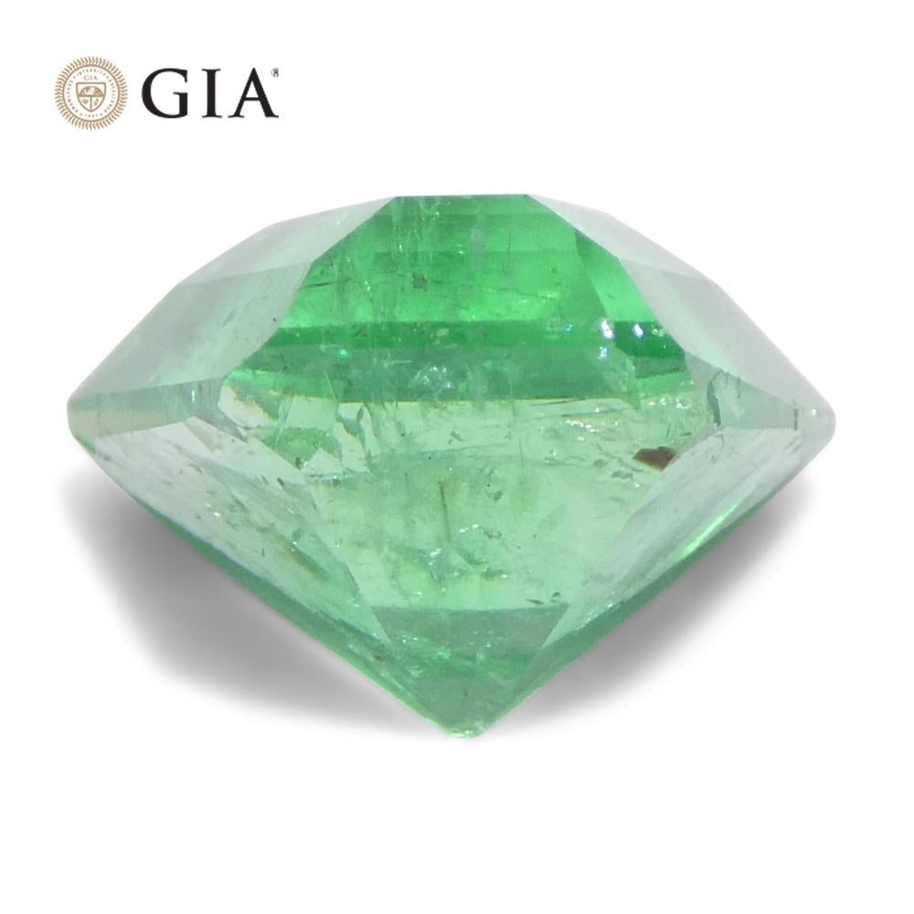 3.06ct Shield Emerald GIA Certified Ethiopian F1/Minor For Sale 4