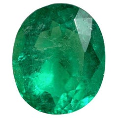 3.07 Quilates Esmeralda Verde Colombiana Muzo Talla Oval - Gema Natal de Mayo