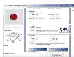 3.07 Carat Natural Mozambique Ruby Diamond Platinum Ring NO HEAT