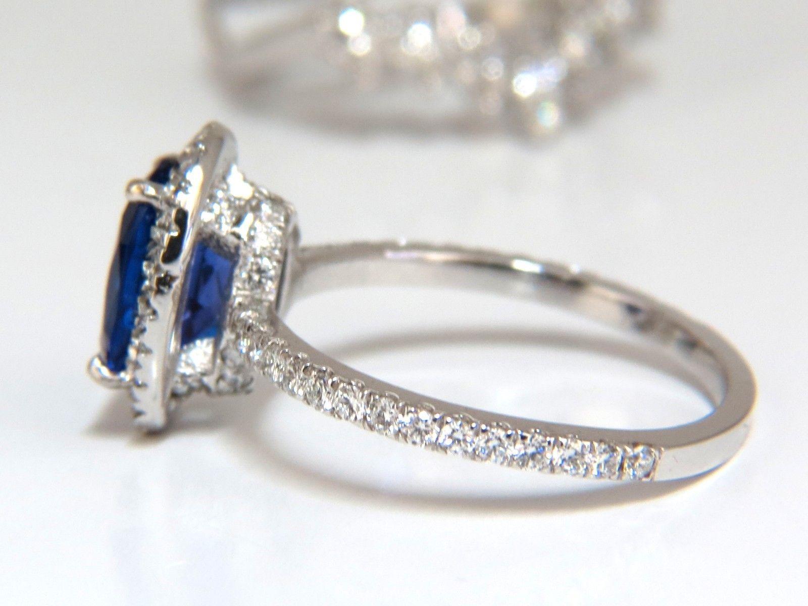3,07 Karat natürlicher Tansanit Diamantring und Insert Jacke Ring im Angebot 1