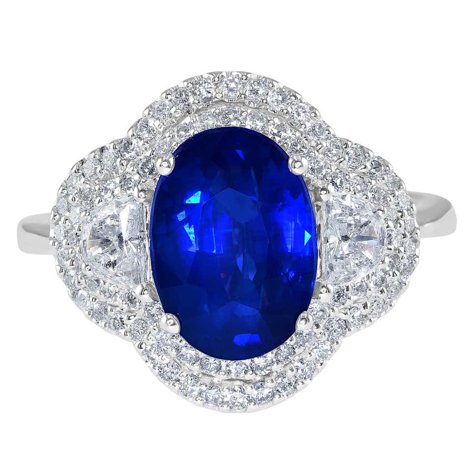 Antique Sapphire Engagement Rings - 1,529 For Sale at 1stdibs - Page 7