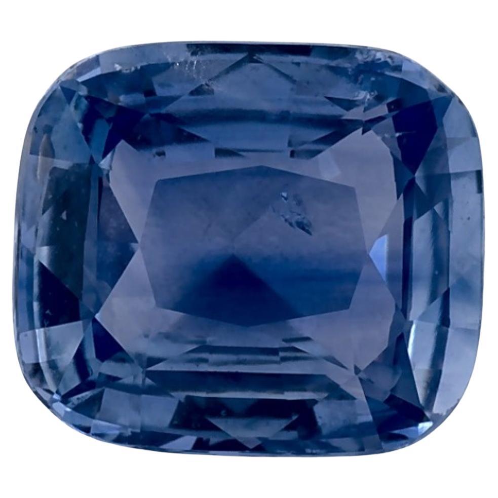 3.07 Ct Blue Sapphire Cushion Loose Gemstone
