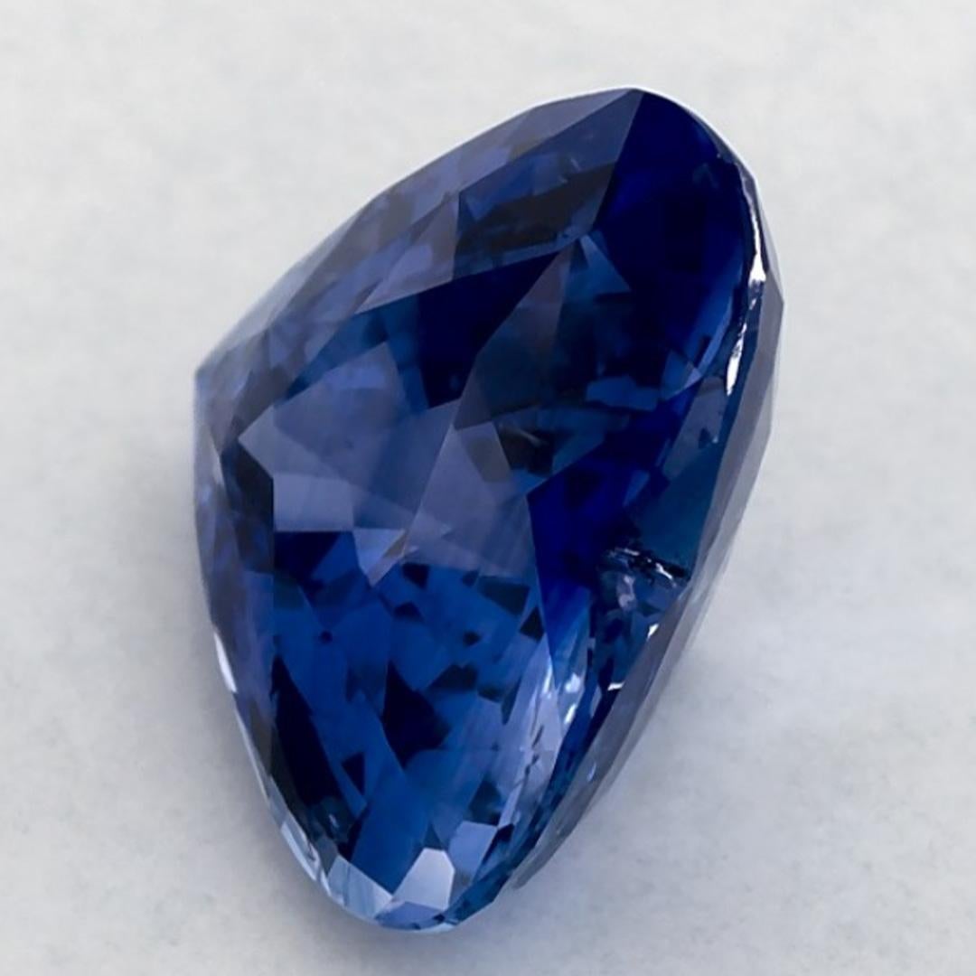 3.07 Karat Blauer Saphir Herz Loser Edelstein Damen im Angebot