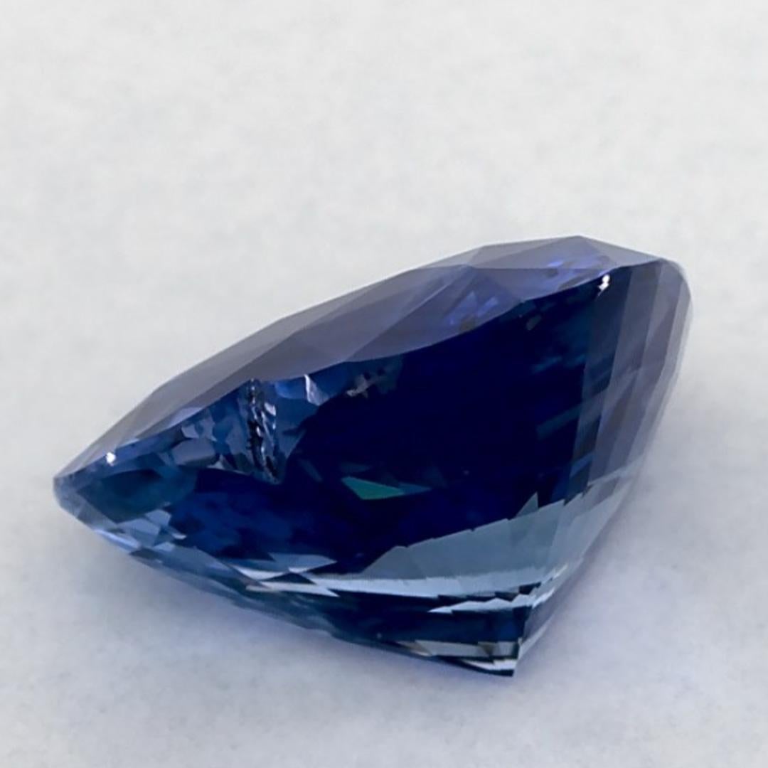 3.07 Karat Blauer Saphir Herz Loser Edelstein im Angebot 3