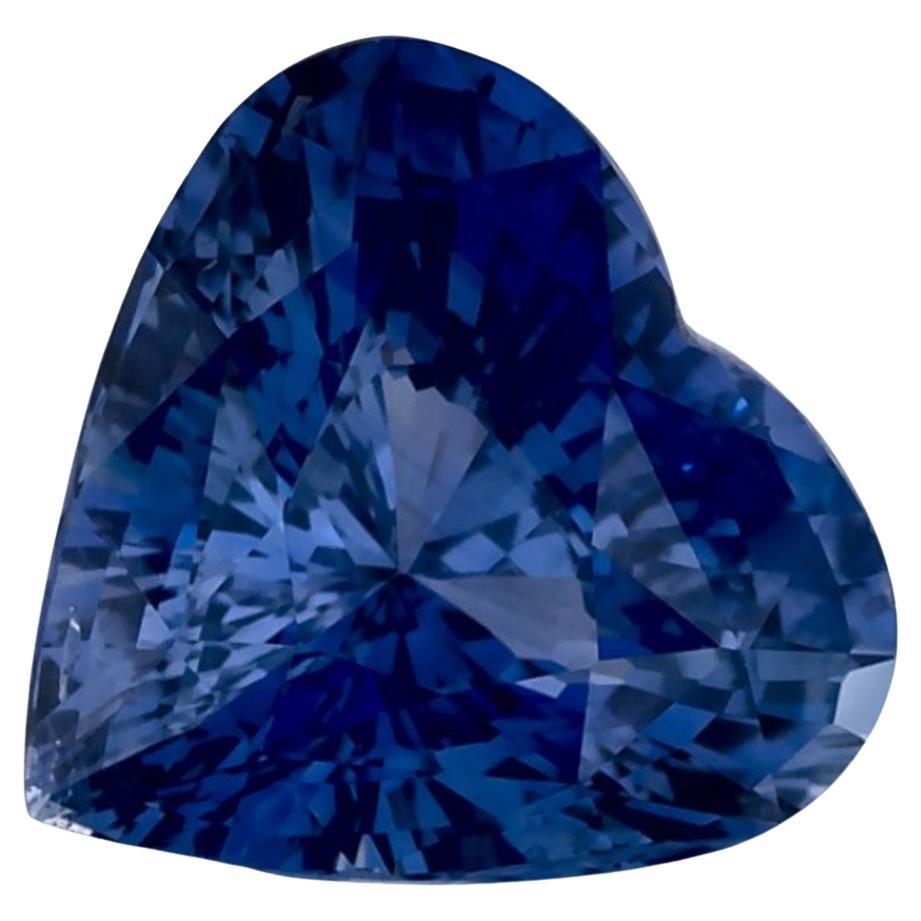 3.07 Ct Blue Sapphire Heart Loose Gemstone (pierre précieuse en vrac)
