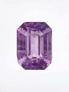 3.07 cts, Untreated pinkish purple sapphire with a GIA certificate