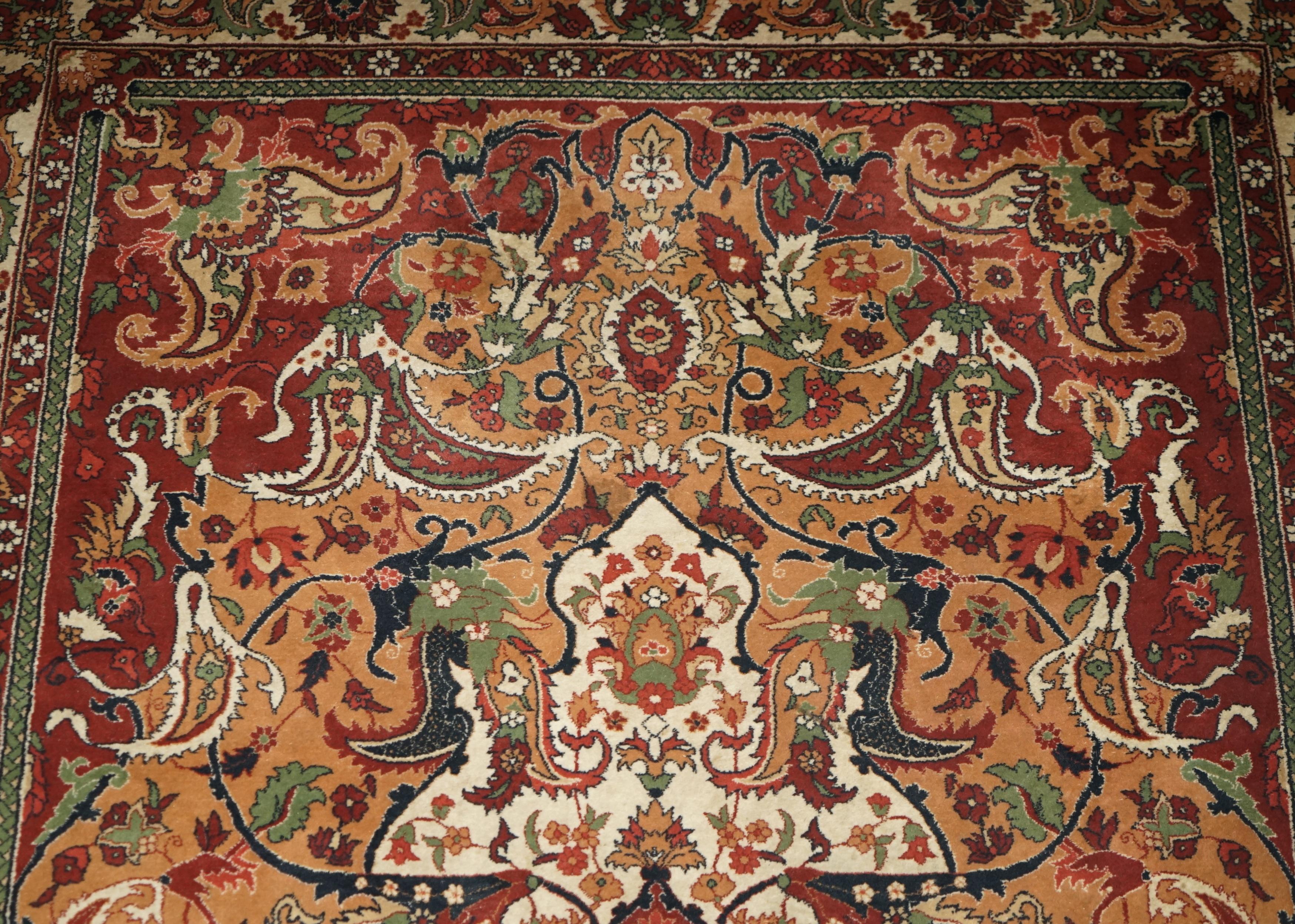307CM X 181CM LIBERTY'S ViNTAGE SILK ROAD 100% WOOL PILE HAND MADE CHINESE RUG For Sale 4