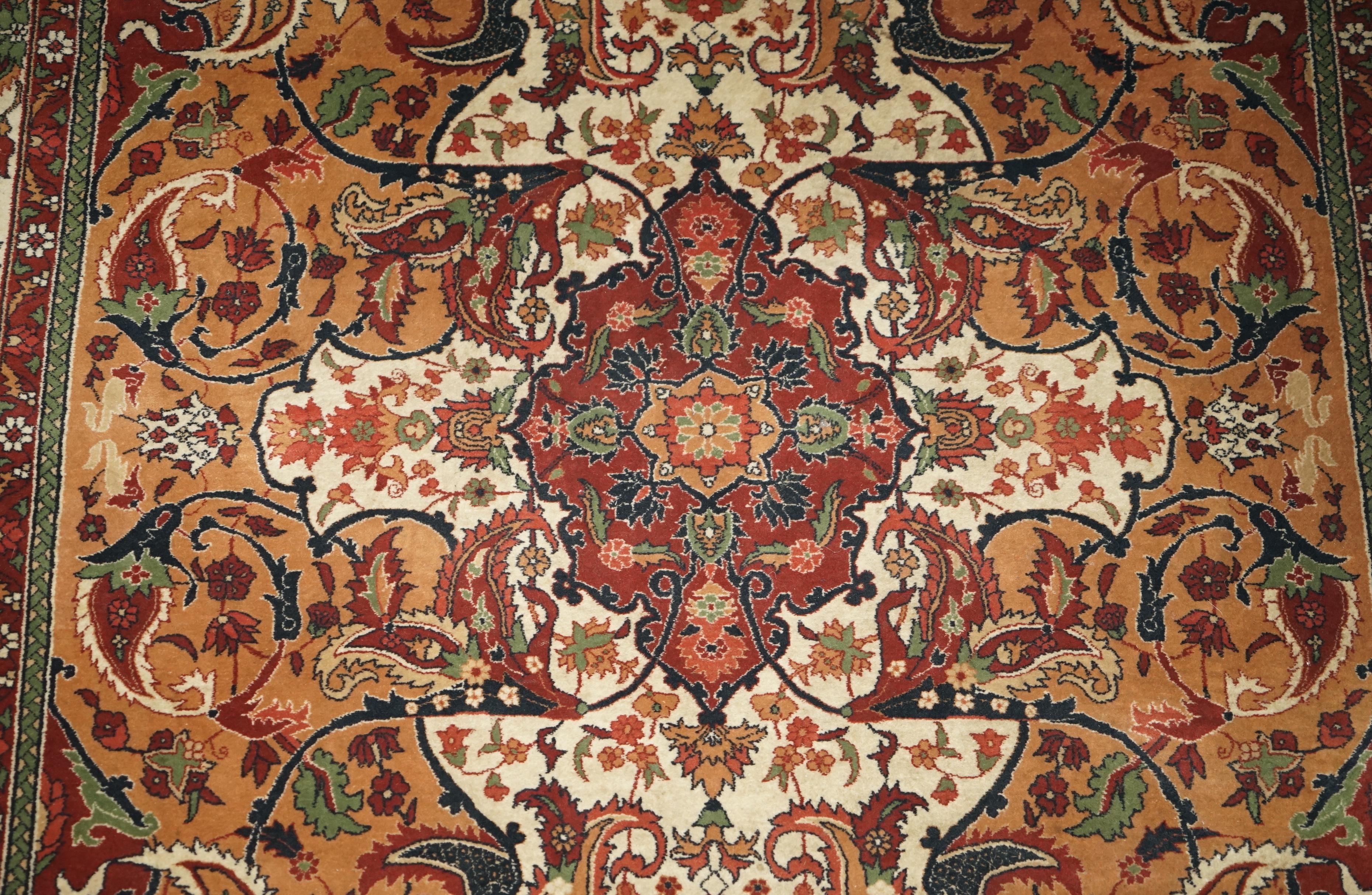 307CM X 181CM LIBERTY'S ViNTAGE SILK ROAD 100% WOOL PILE HAND MADE CHINESE RUG For Sale 5