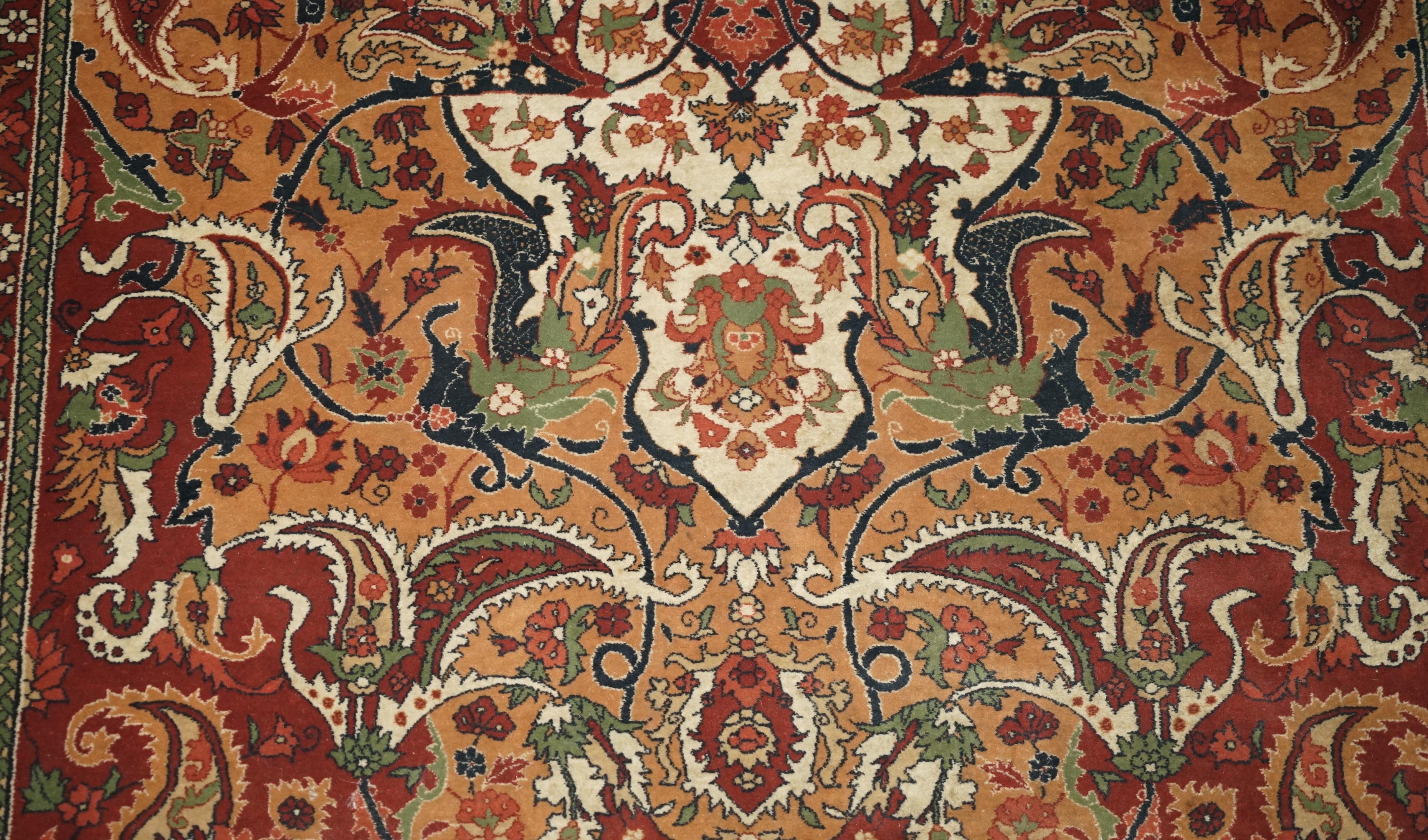 307CM X 181CM LIBERTY'S ViNTAGE SILK ROAD 100% WOOL PILE HAND MADE CHINESE RUG For Sale 6