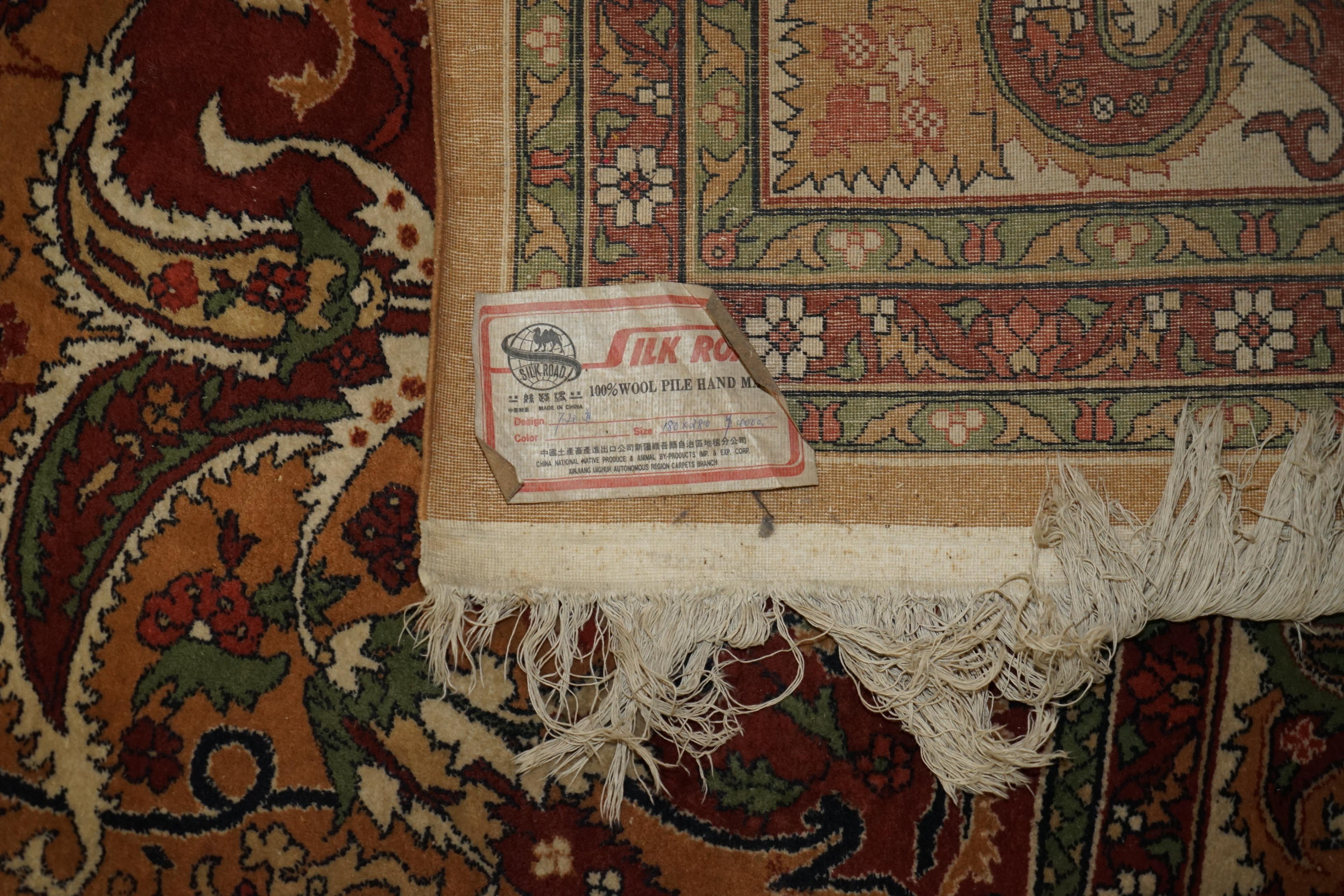 Tapis LIBERTY'S ViNTAGE en soie 100 % laine, fabriqué à la main, 307 cm x 181 cm en vente 7