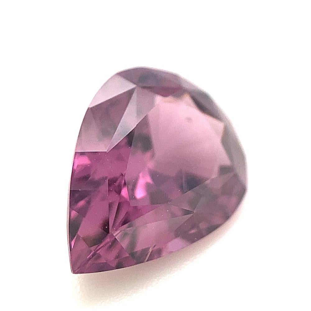 Spinello rosa-violaceo a pera di 3,07ct dallo Sri Lanka non riscaldato in vendita 5