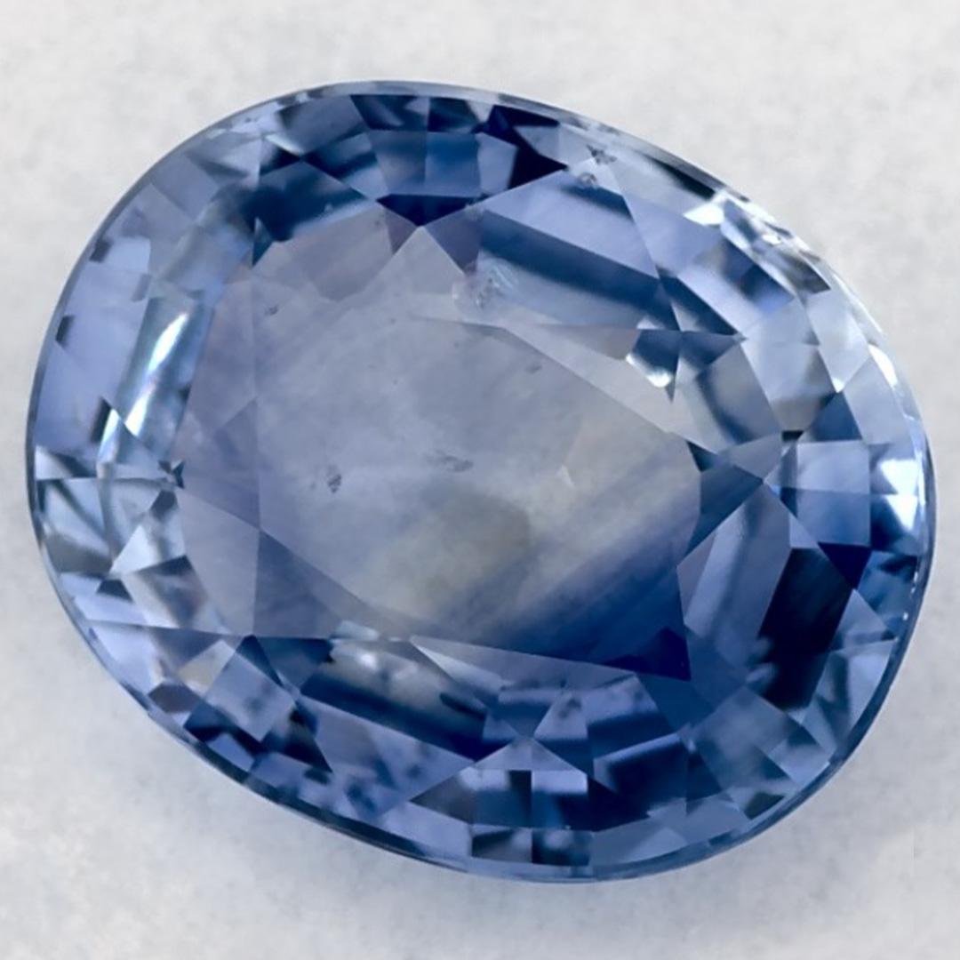 3.08 qt Zafiro Azul Oval Gema Suelta Corte oval en venta