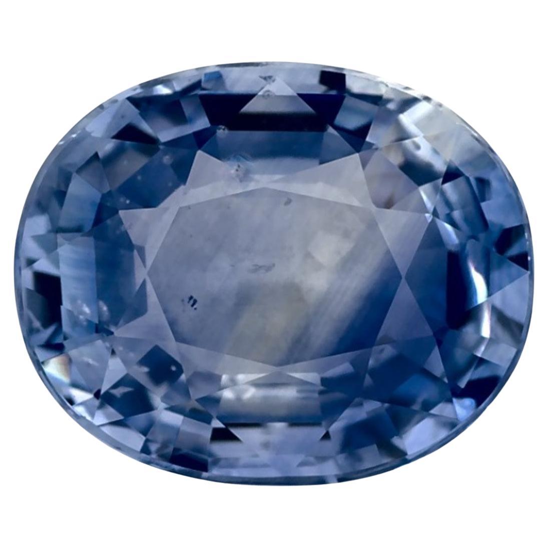 3.08 Ct Blue Sapphire Oval Loose Gemstone