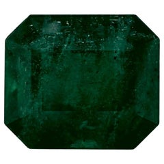 3.08 qt Esmeralda talla octágono Gema suelta