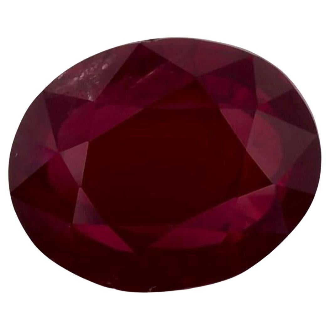 3.08 Cts Ruby Oval Loose Gemstone (pierre précieuse en vrac) en vente