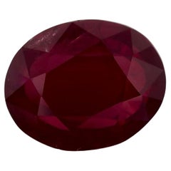 3.08 Cts Ruby Oval Loose Gemstone