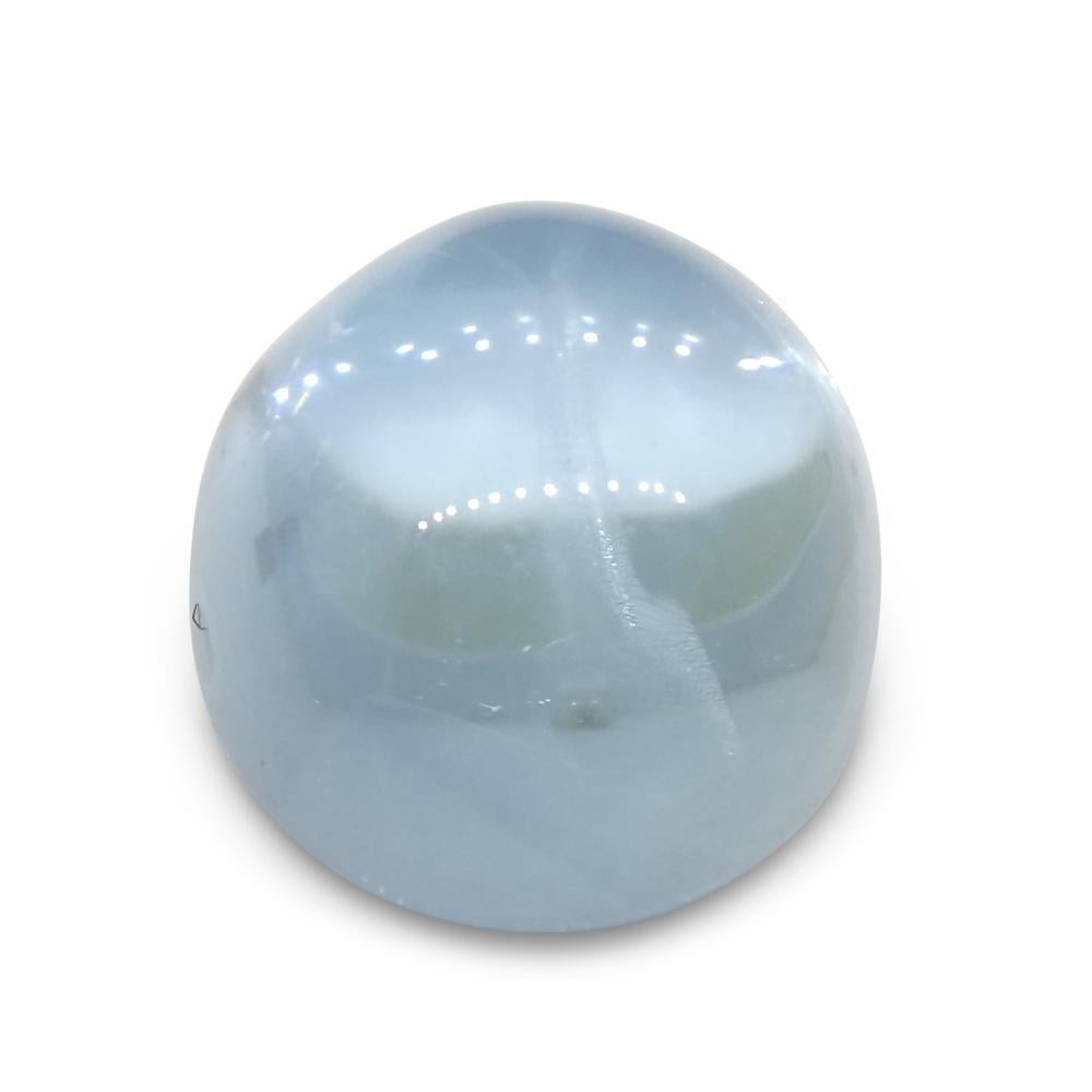 3.08ct Oval Cabochon Blue Aquamarine from Brazil For Sale 4