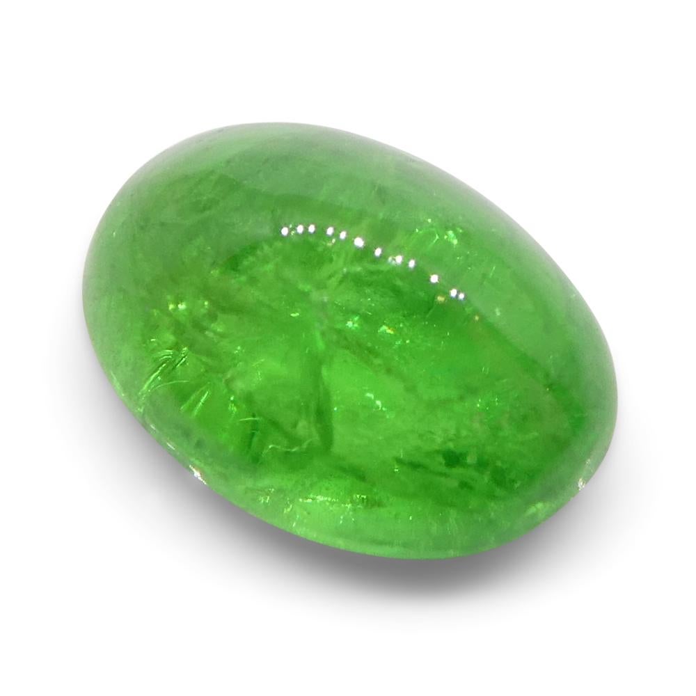 3.08ct Cabochon ovale de grenat tsavorite vert du Kenya, non chauffé en vente 1