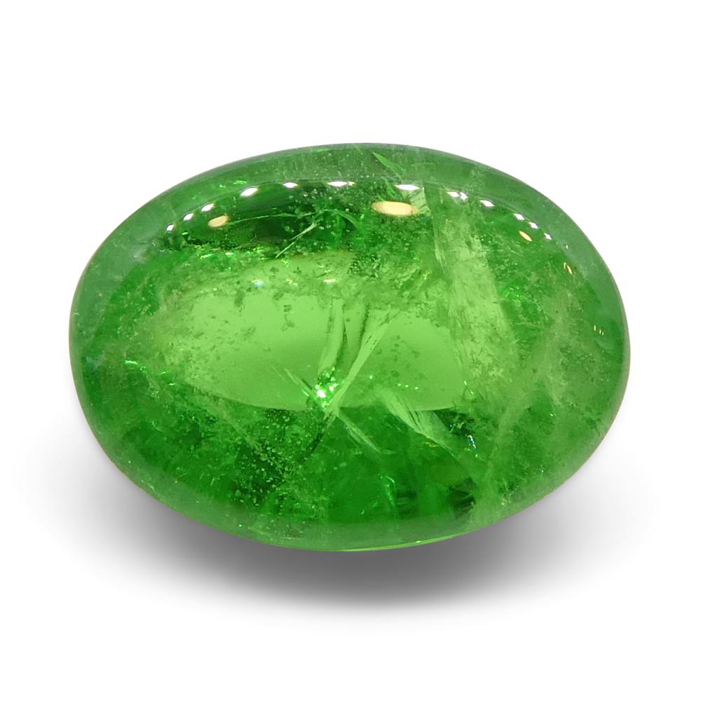 3.08ct Cabochon ovale de grenat tsavorite vert du Kenya, non chauffé en vente 4