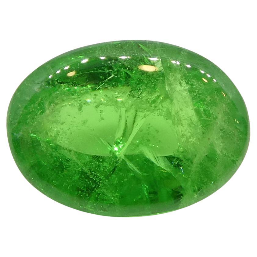 3.08ct Cabochon ovale de grenat tsavorite vert du Kenya, non chauffé en vente 9
