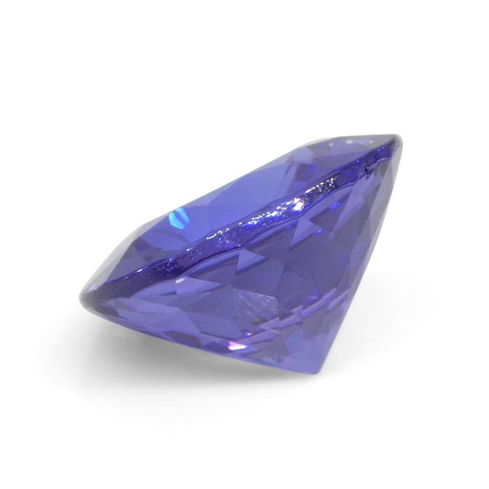 3.08ct Round Violet Blue Tanzanite from Tanzania For Sale 1
