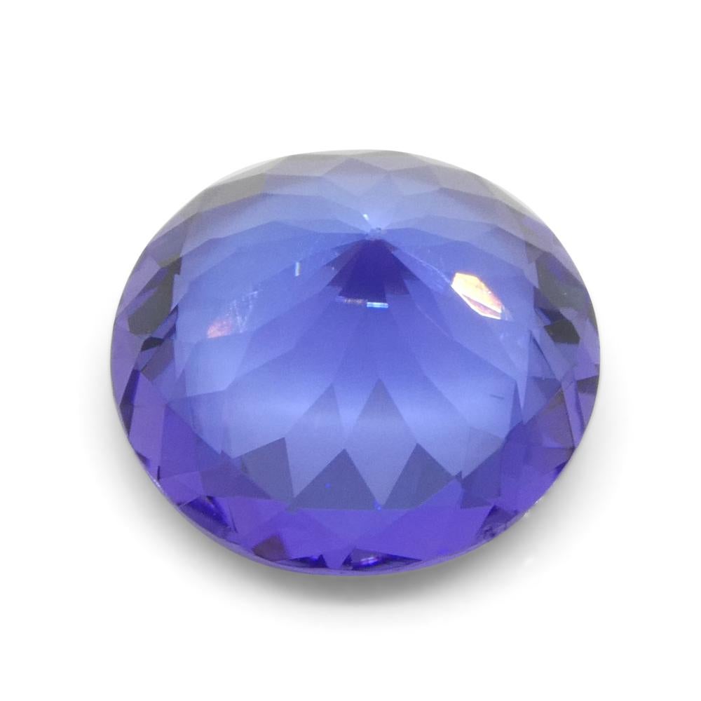 3.08ct Round Violet Blue Tanzanite from Tanzania For Sale 3