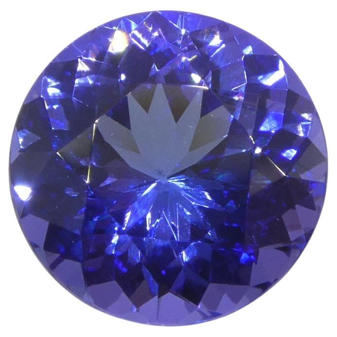 3.08ct Round Violet Blue Tanzanite from Tanzania For Sale