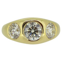 3.09 Carat Diamond Three-Stone Ring