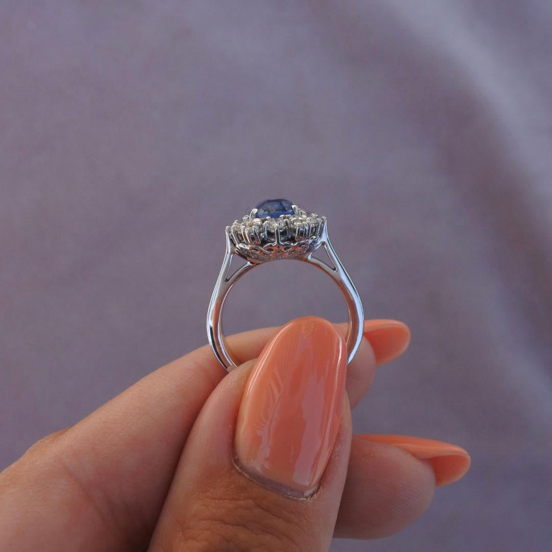 ice blue sapphire engagement rings