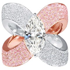 Jacob & Co. 3.09 Carat Marquise Diamond Ring GIA Certified