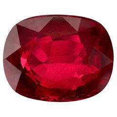 3,09 Karat Mosambik-Rubin - Kissenschliff