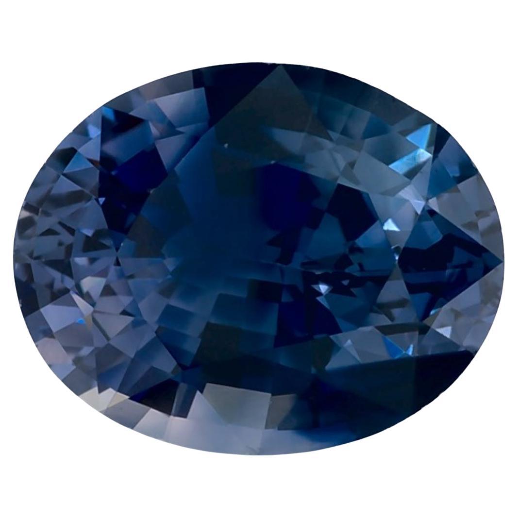3.09 Ct Blue Sapphire Oval Loose Gemstone