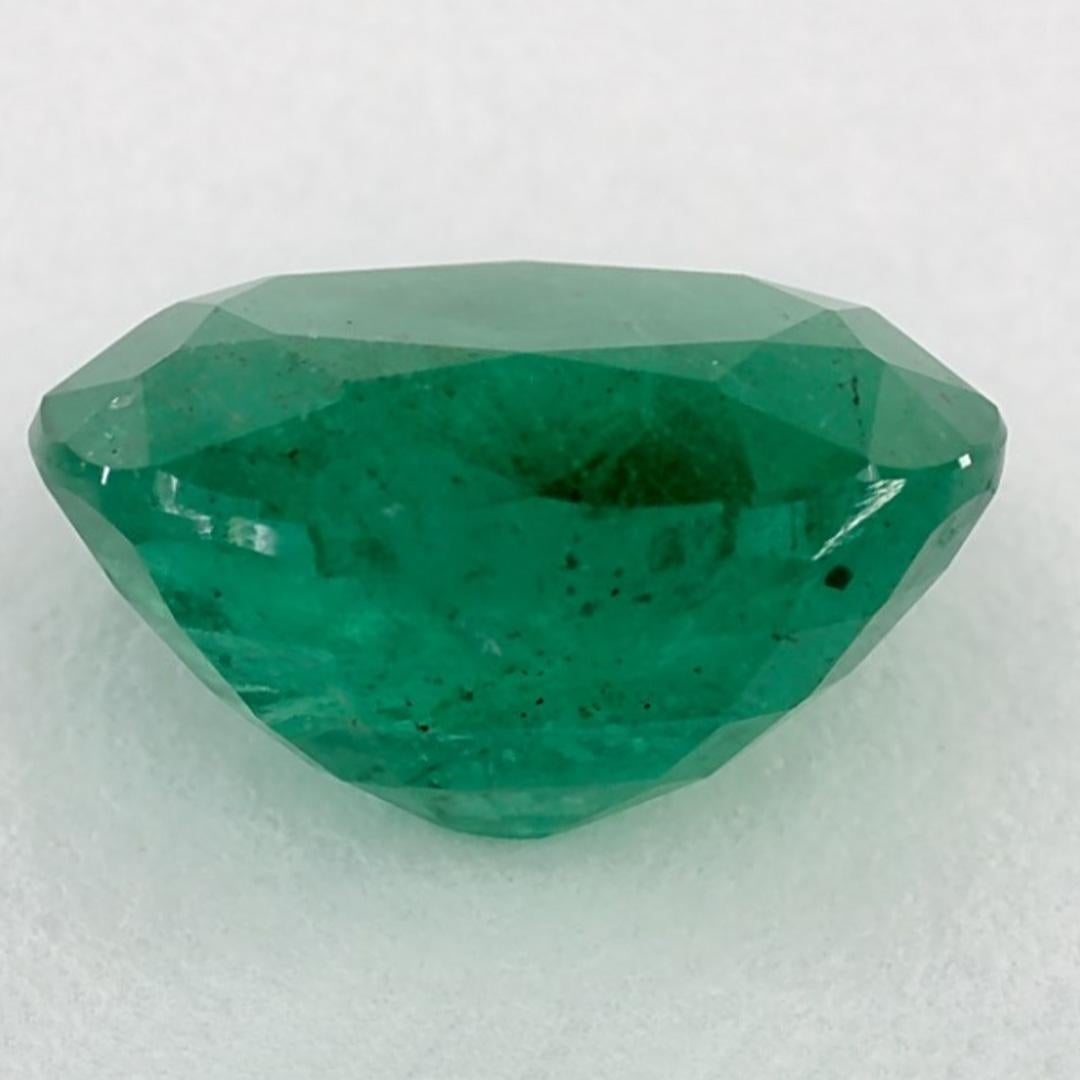 3.09 Karat Smaragd Oval Loser Edelstein (Ovalschliff) im Angebot