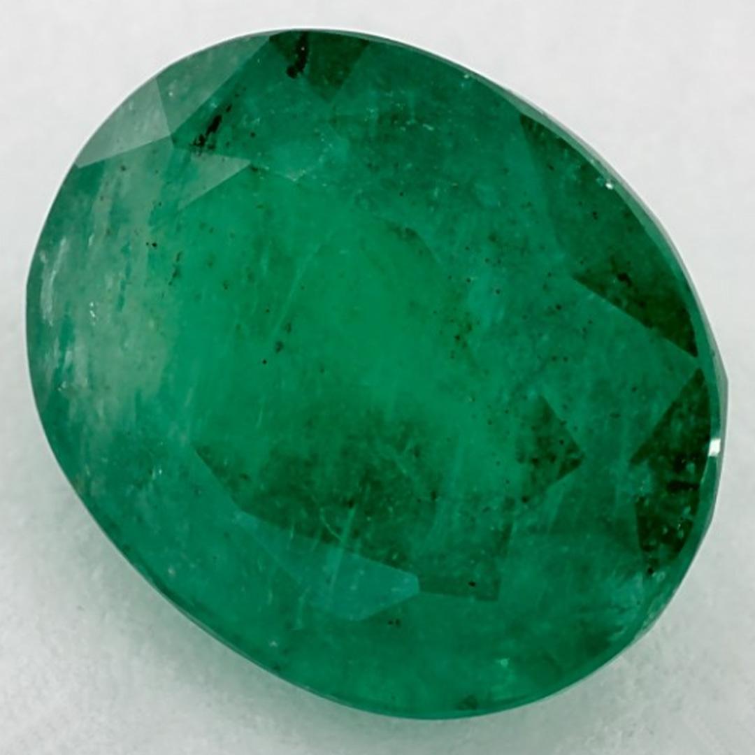 3.09 Karat Smaragd Oval Loser Edelstein im Zustand „Neu“ im Angebot in Fort Lee, NJ