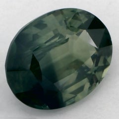 3.09 Ct Green Sapphire Oval Certified Loose Gemstone