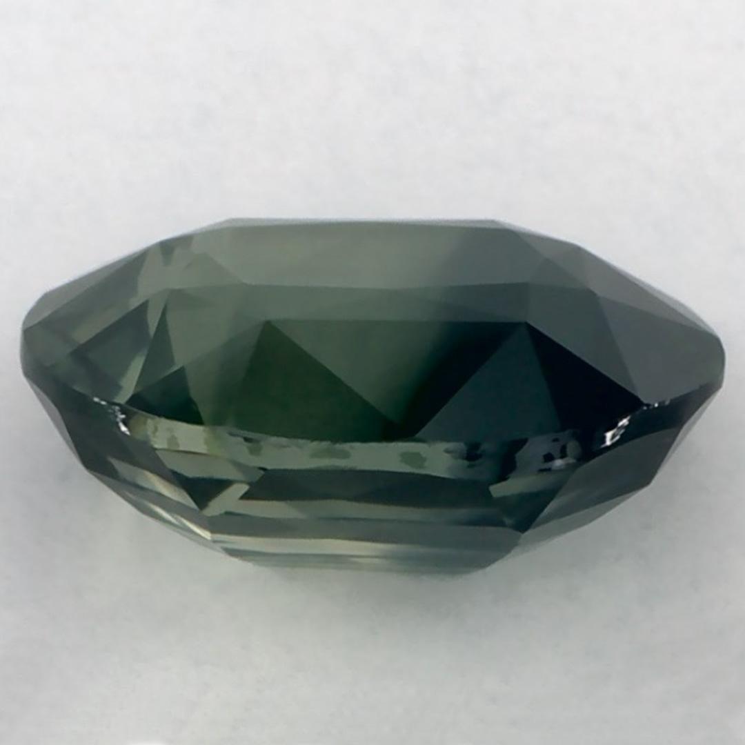 3,09 Karat Grüner Saphir Oval zertifiziert Lose Edelstein im Zustand „Neu“ im Angebot in Fort Lee, NJ