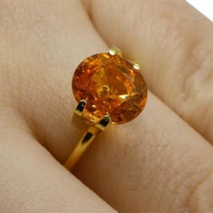3.09 ct Oval Vivid Fanta Orange Mandarin Spessartite/Spessartine Garnet