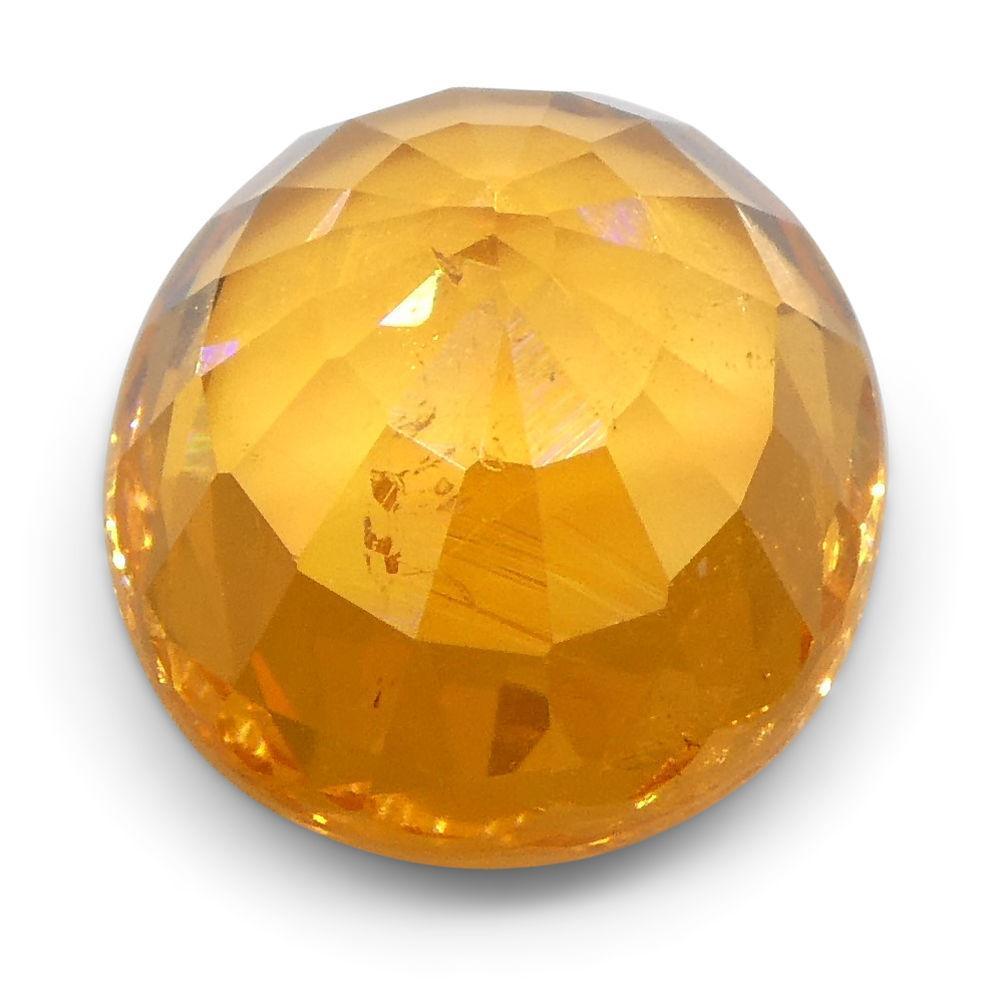 3,09 ct Granate de Espesartita/Espesartita Ovalado Vívido Naranja Fanta Mandarina en venta 3