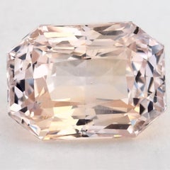 3.09 Ct Pink Sapphire Octagon Cut Loose Gemstone
