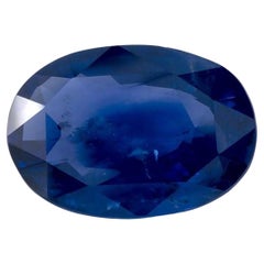 3.09 Cts Blue Sapphire Oval Loose Gemstone (Saphir bleu ovale)