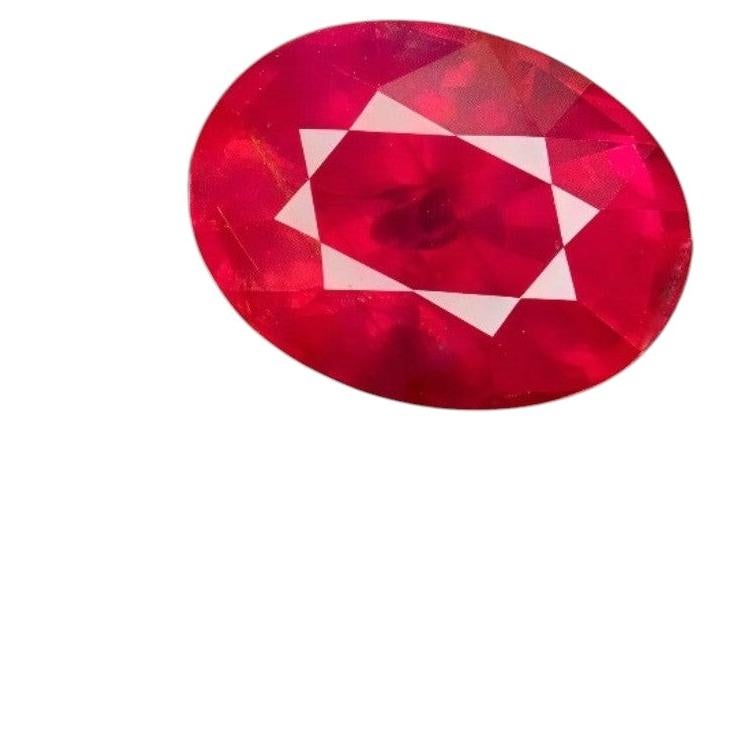 3.09 cts, Certified unheated faceted Ruby
