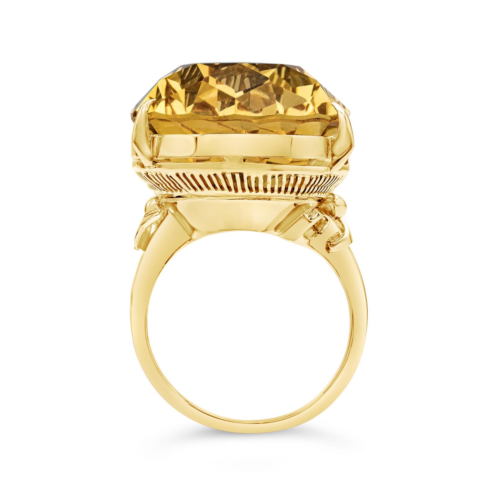 pear citrine ring