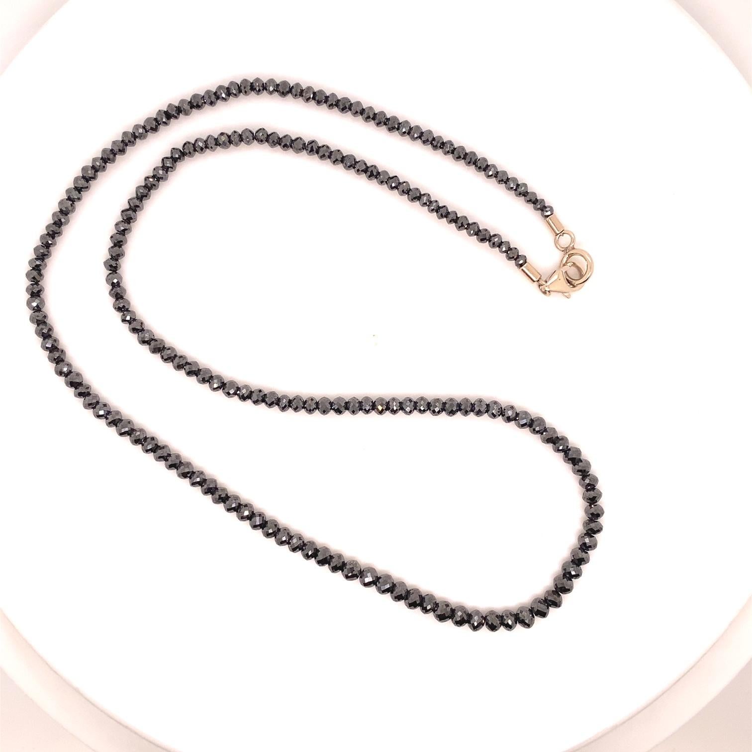 black diamond beads chain