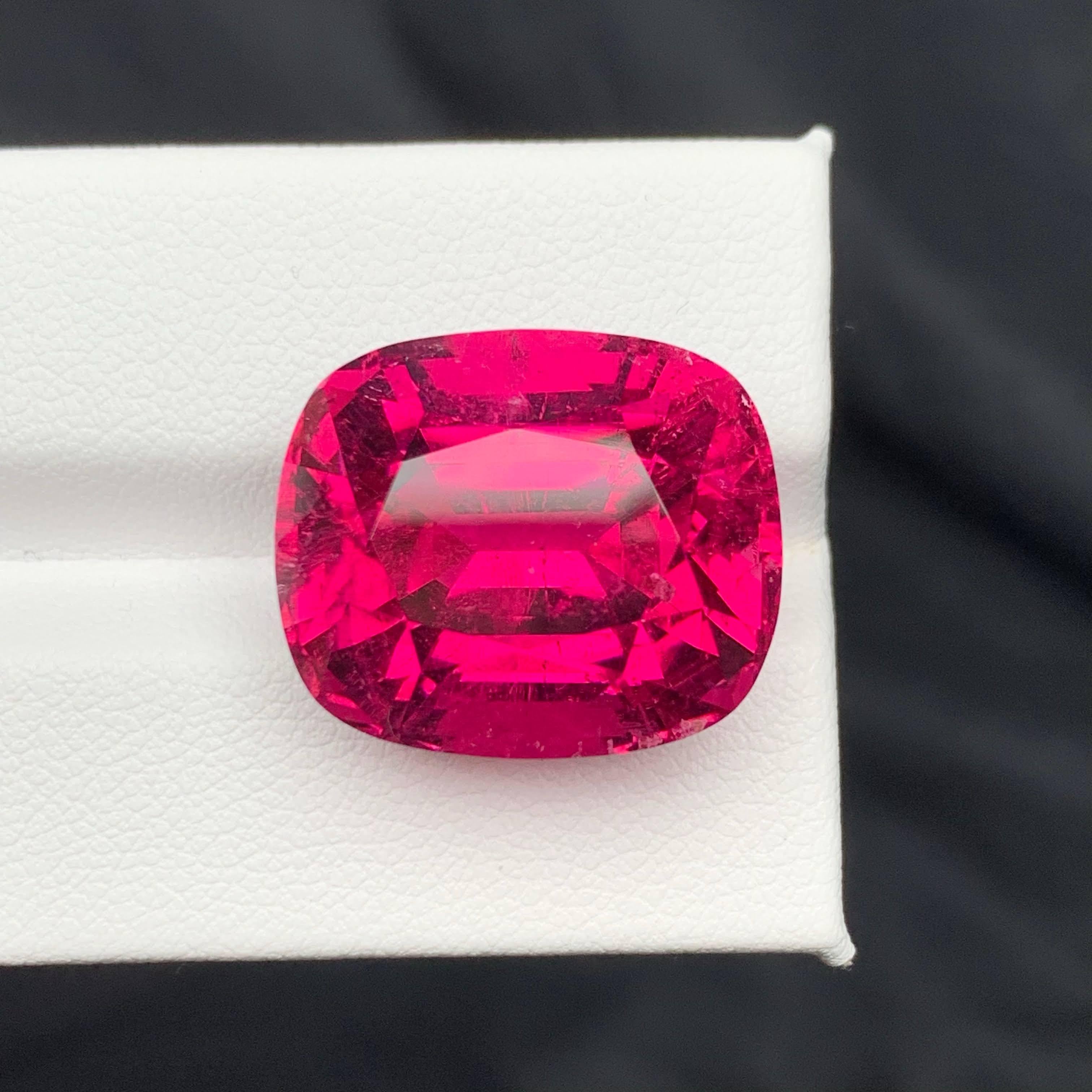 da uomo o donna 30,95 carati di tormalina rubellite sfusa di qualità AAA con taglio a cuscino Gemma afgana in vendita