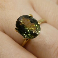 3.09ct Oval Olive Green Tourmaline