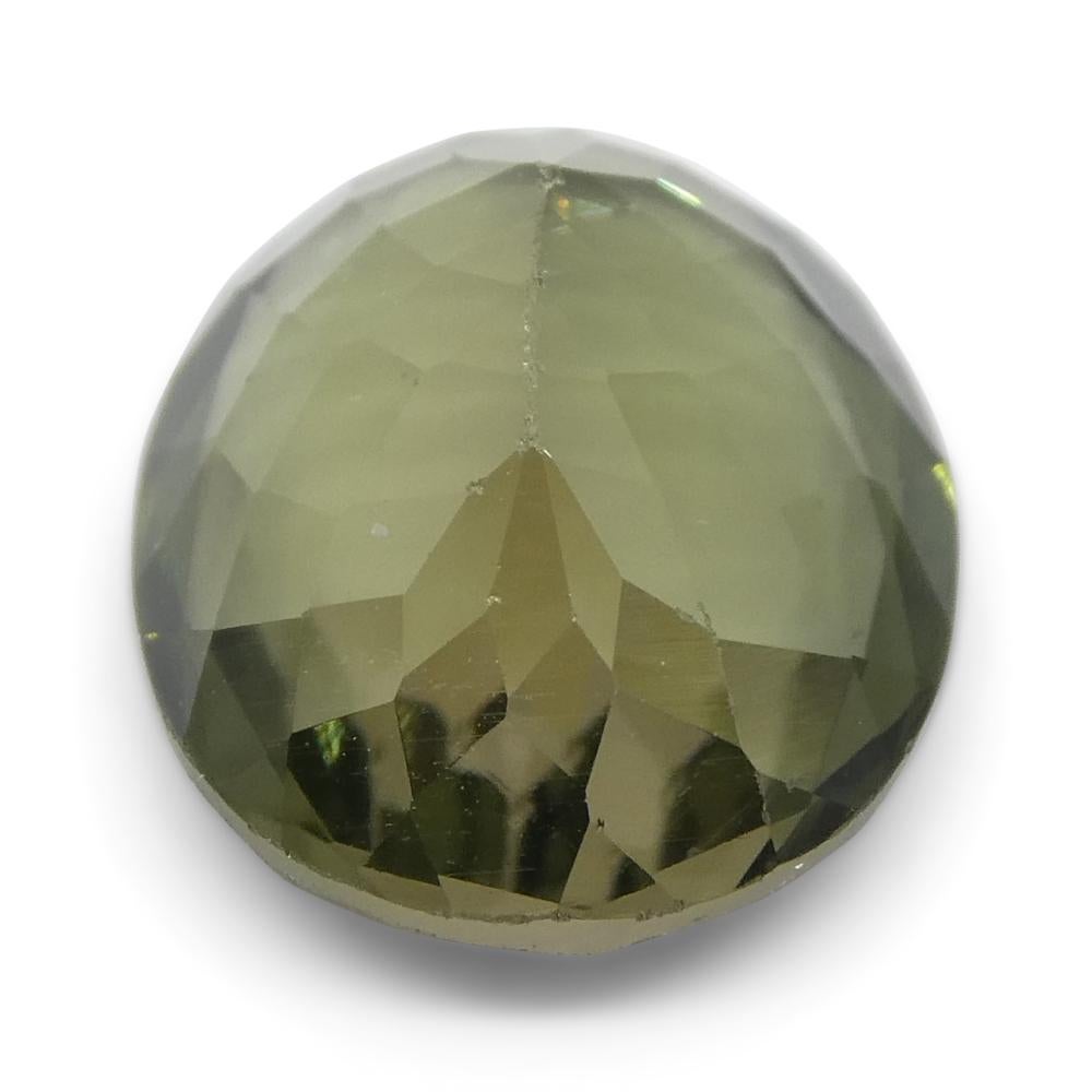 3.09ct Oval Olive Green Tourmaline For Sale 3